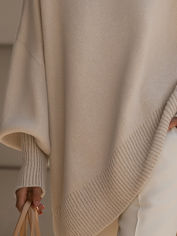 Oversized Knit Pullover Sweater for Women