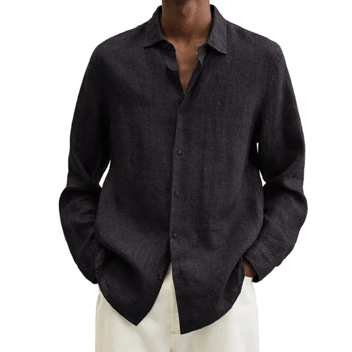 Long Sleeve Linen Casual Shirt for Men