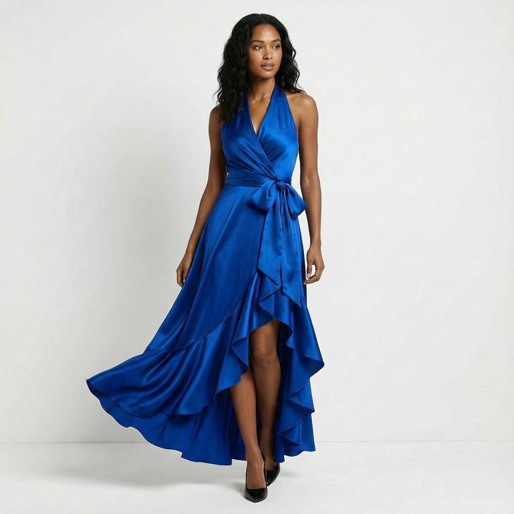 Tie-Waist Bow Maxi Dress for Women