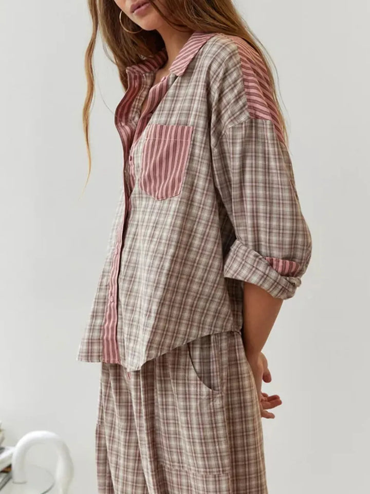 Soft Stretch Two-Piece Pyjama Set for Women