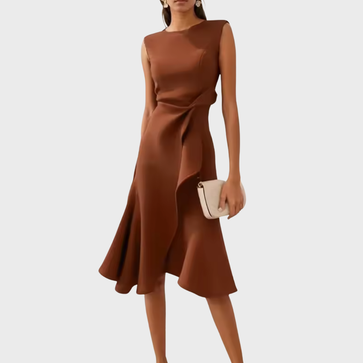 Sleeveless Flowy Midi Dress for Women
