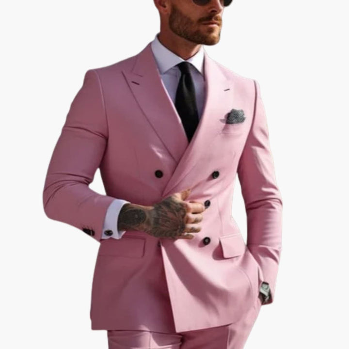Double-Breasted Two-Piece Suit for Men