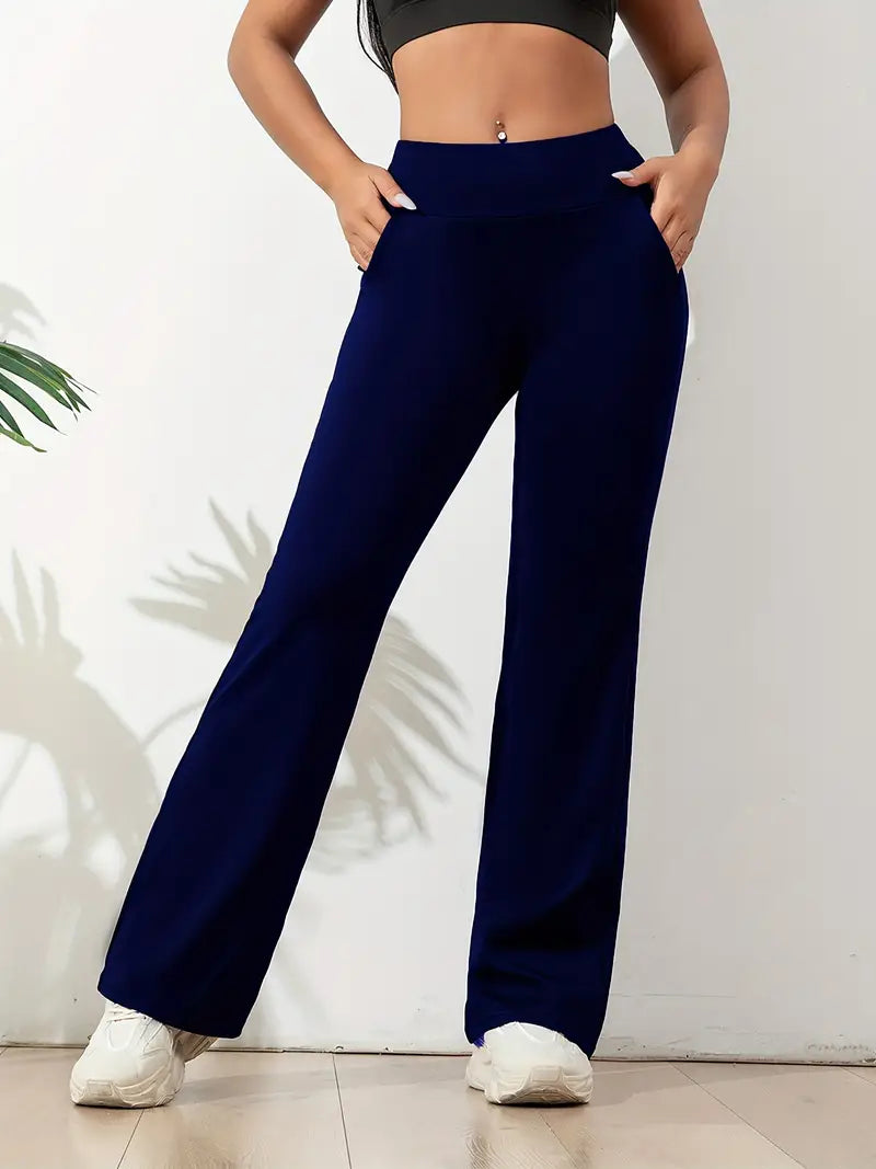 High-Waisted Flared Active Pants for Women