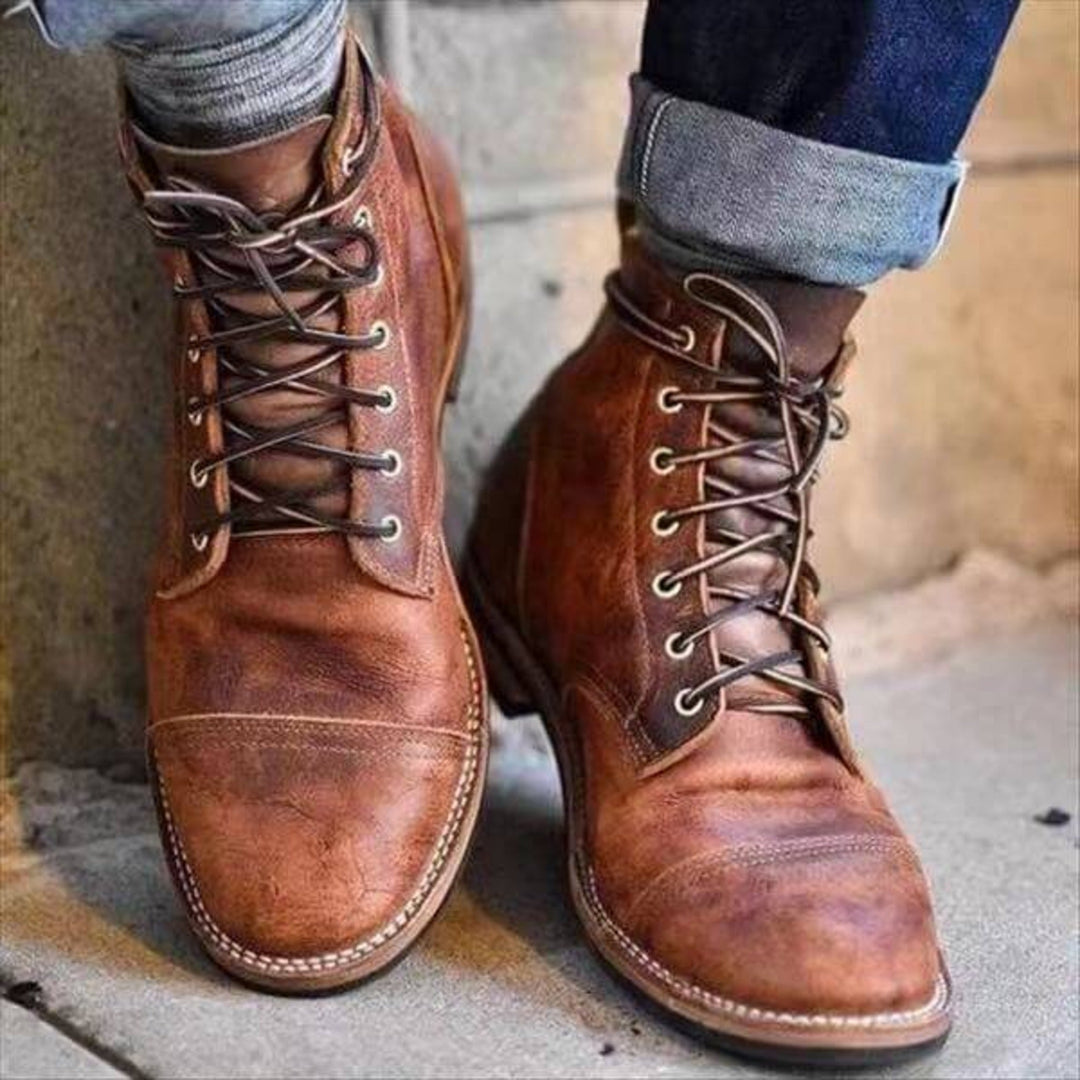 Leather Ankle Boots for Men