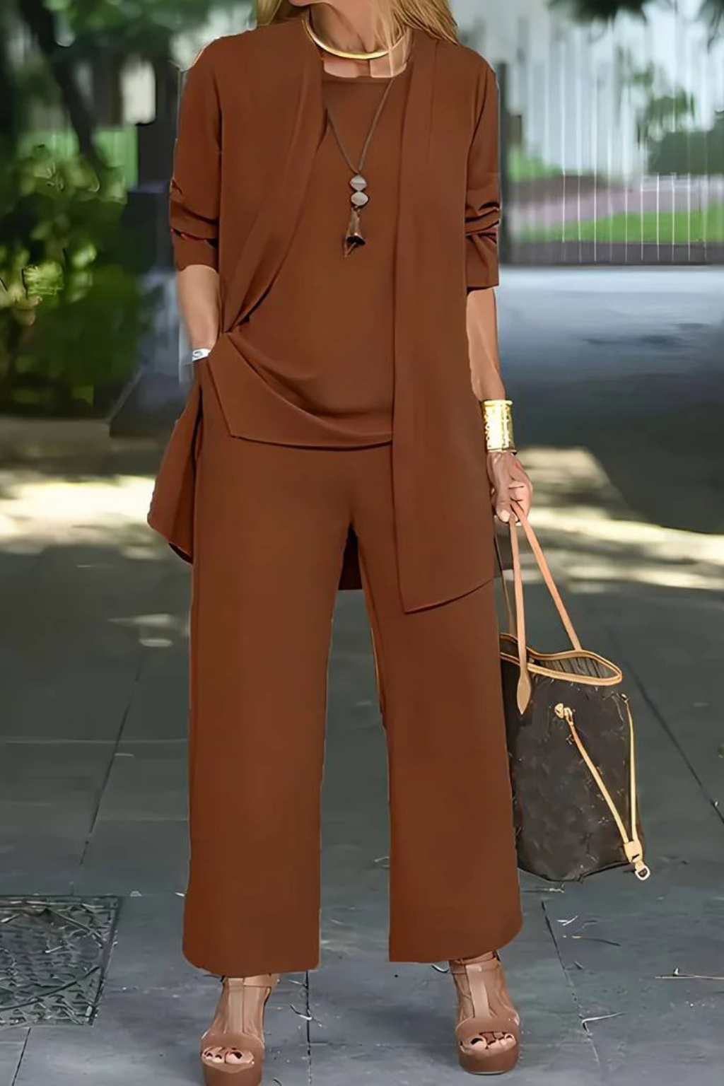 Tailored 3 Piece Suit Set for Women