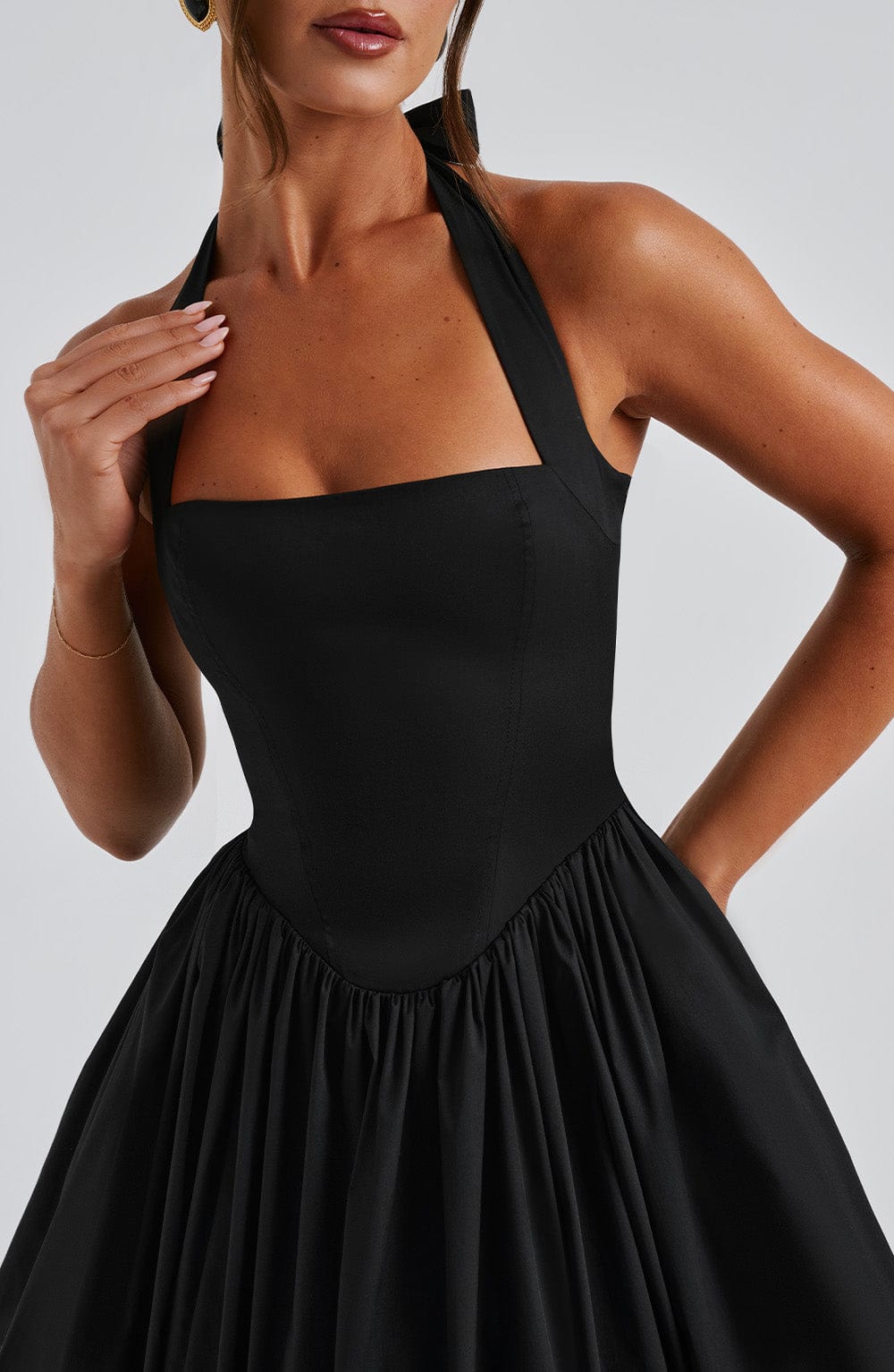 Strappy Flared Midi Dress for Women