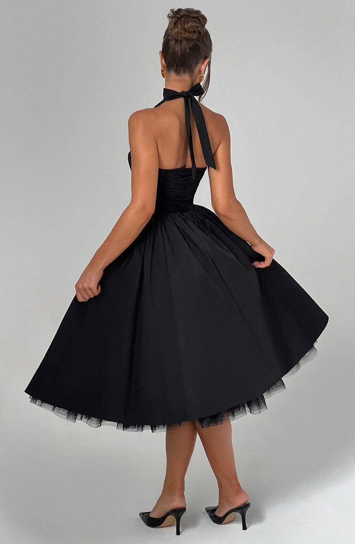 Strappy Flared Midi Dress for Women