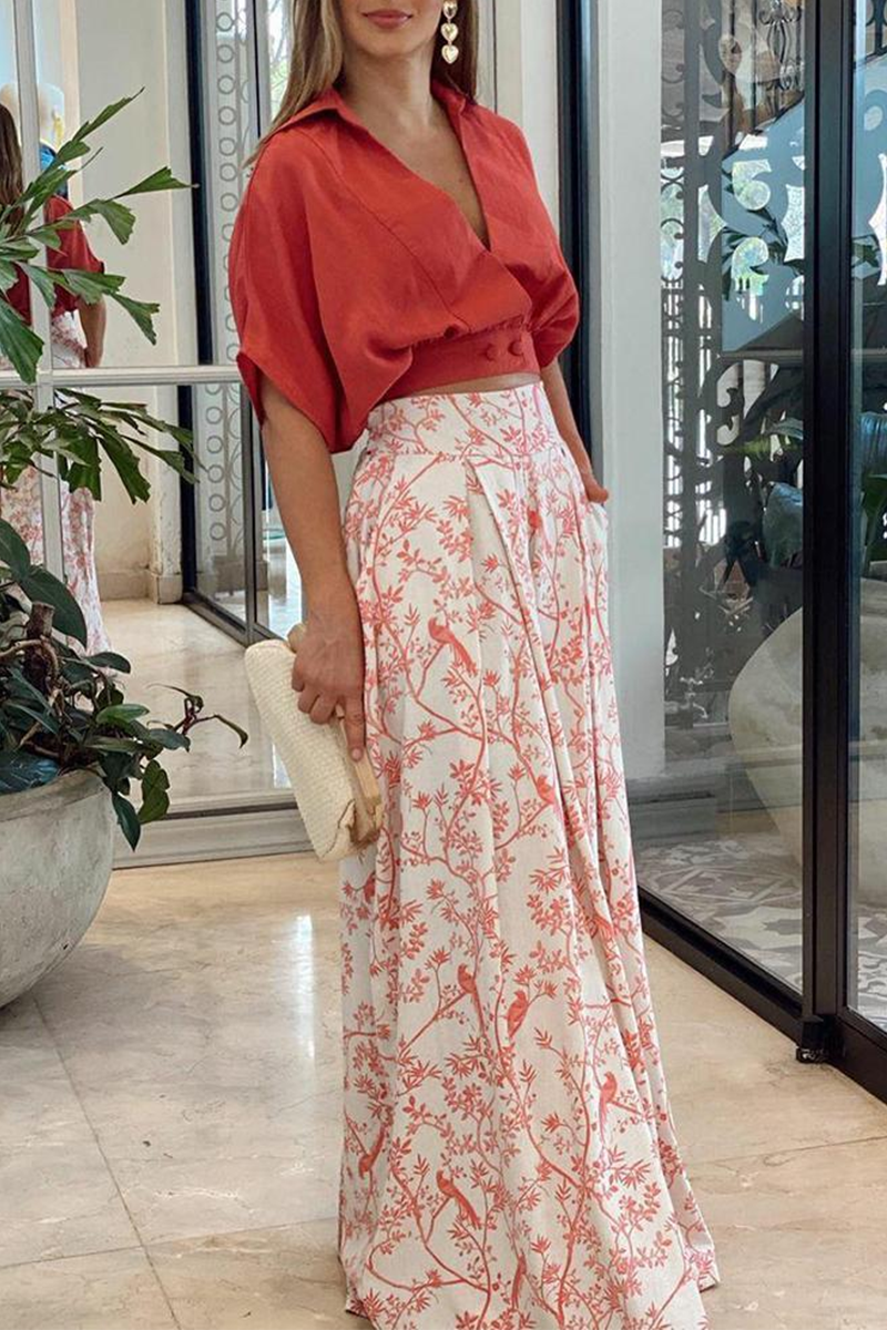 Two-Piece Top and Trouser Set for Women