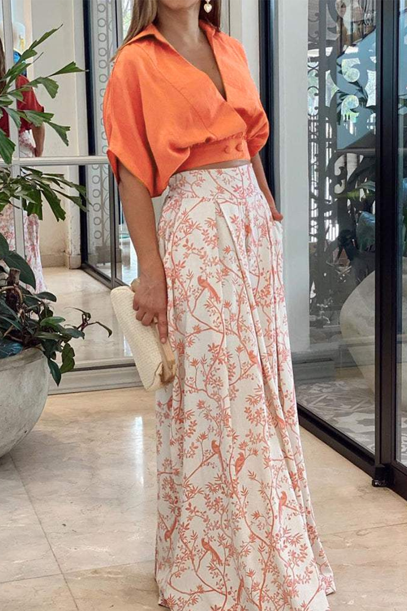 Two-Piece Top and Trouser Set for Women