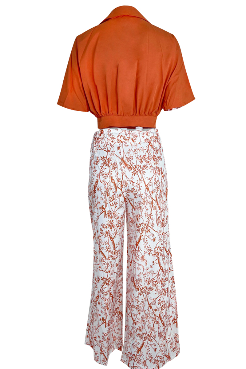 Two-Piece Top and Trouser Set for Women