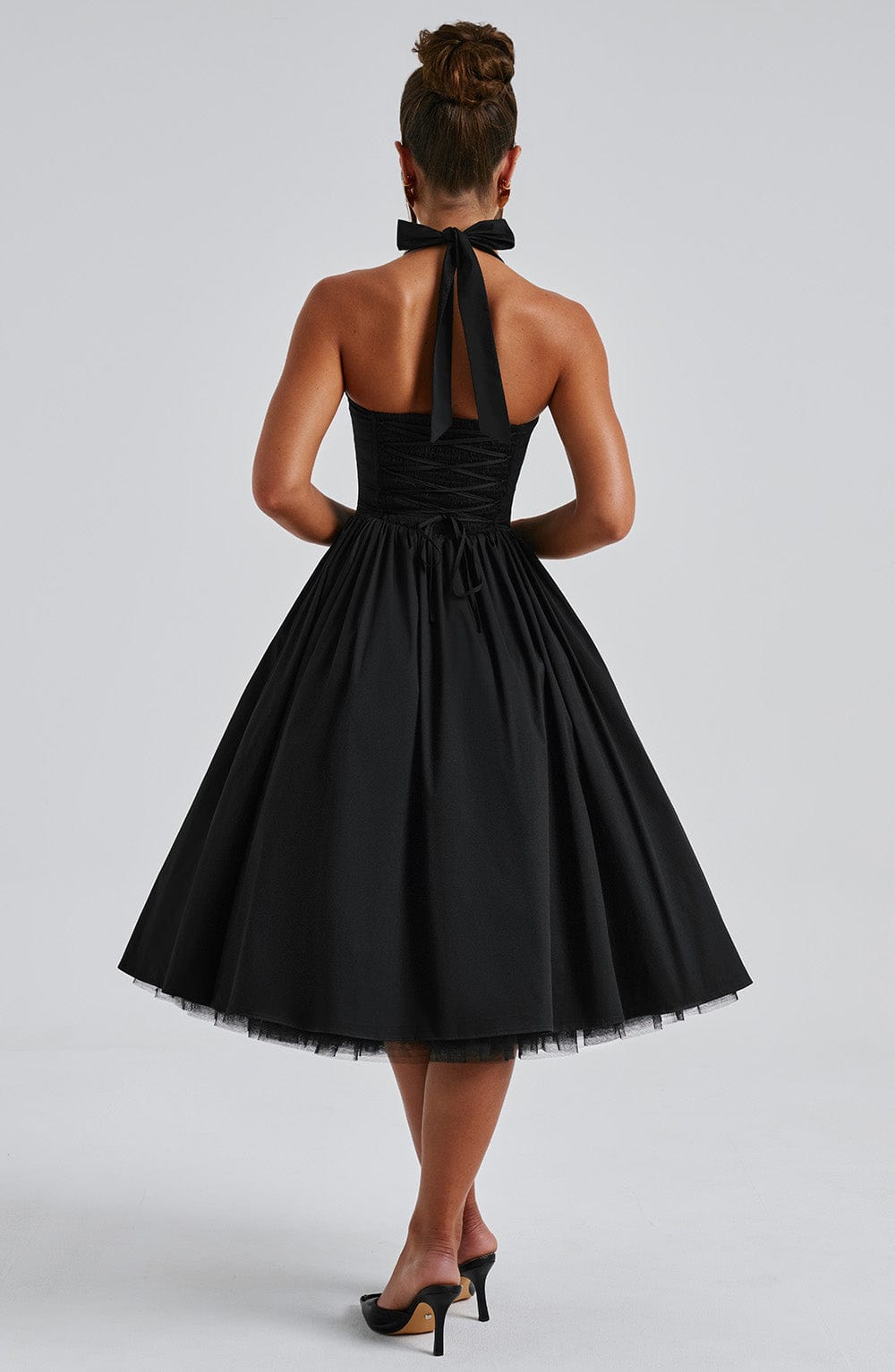 Strappy Flared Midi Dress for Women