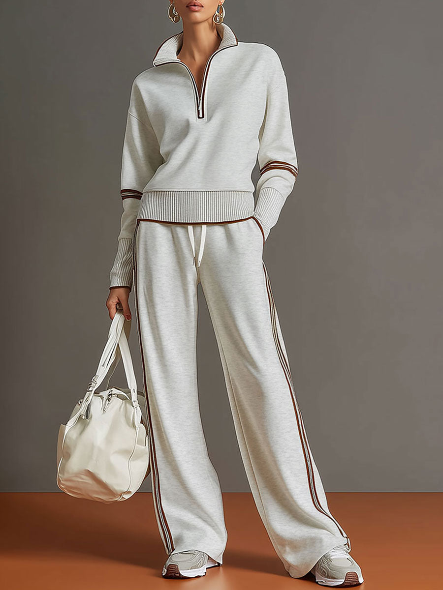 Half Zip Jogger Co-Ord Set for Women