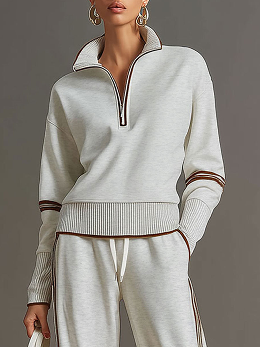 Half Zip Jogger Co-Ord Set for Women