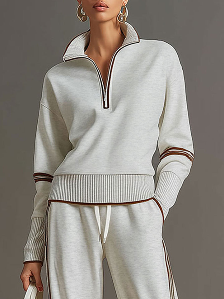 Half Zip Jogger Co-Ord Set for Women