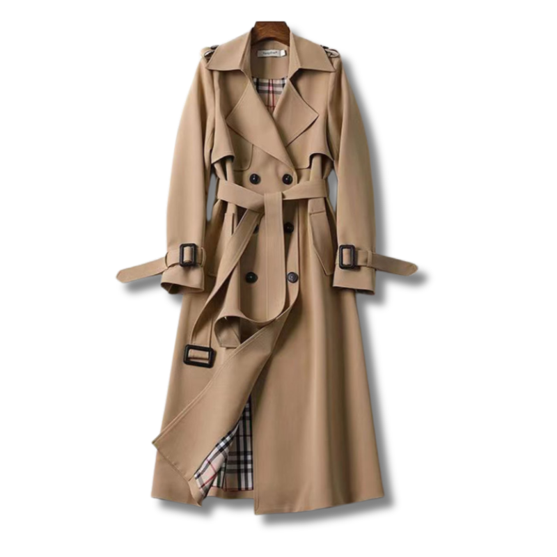 Double-Breasted Trench Coat for Women