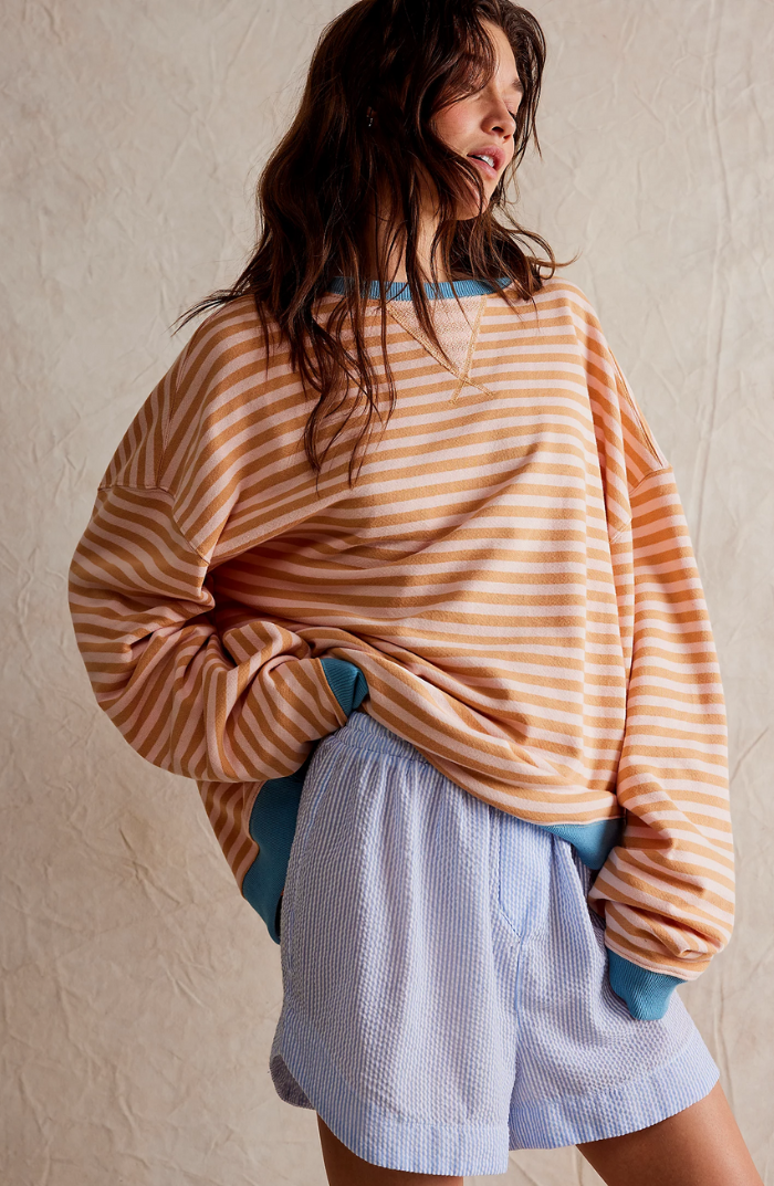 Striped Oversized Sweater for Women