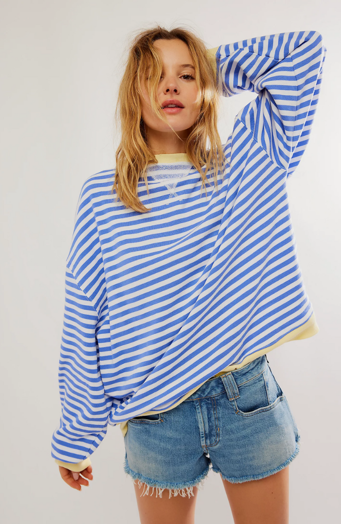 Striped Oversized Sweater for Women