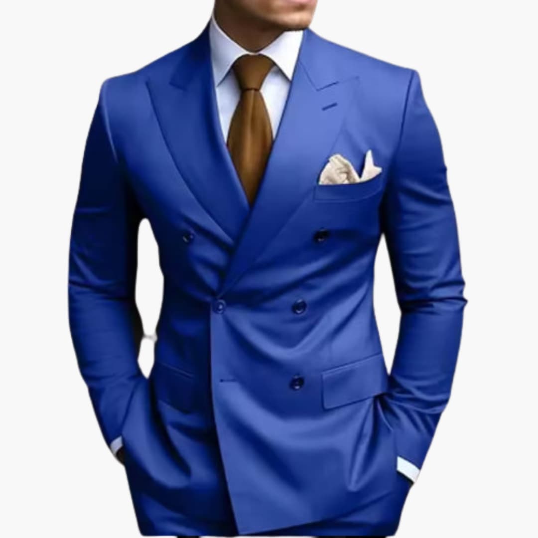 Double-Breasted Two-Piece Suit for Men
