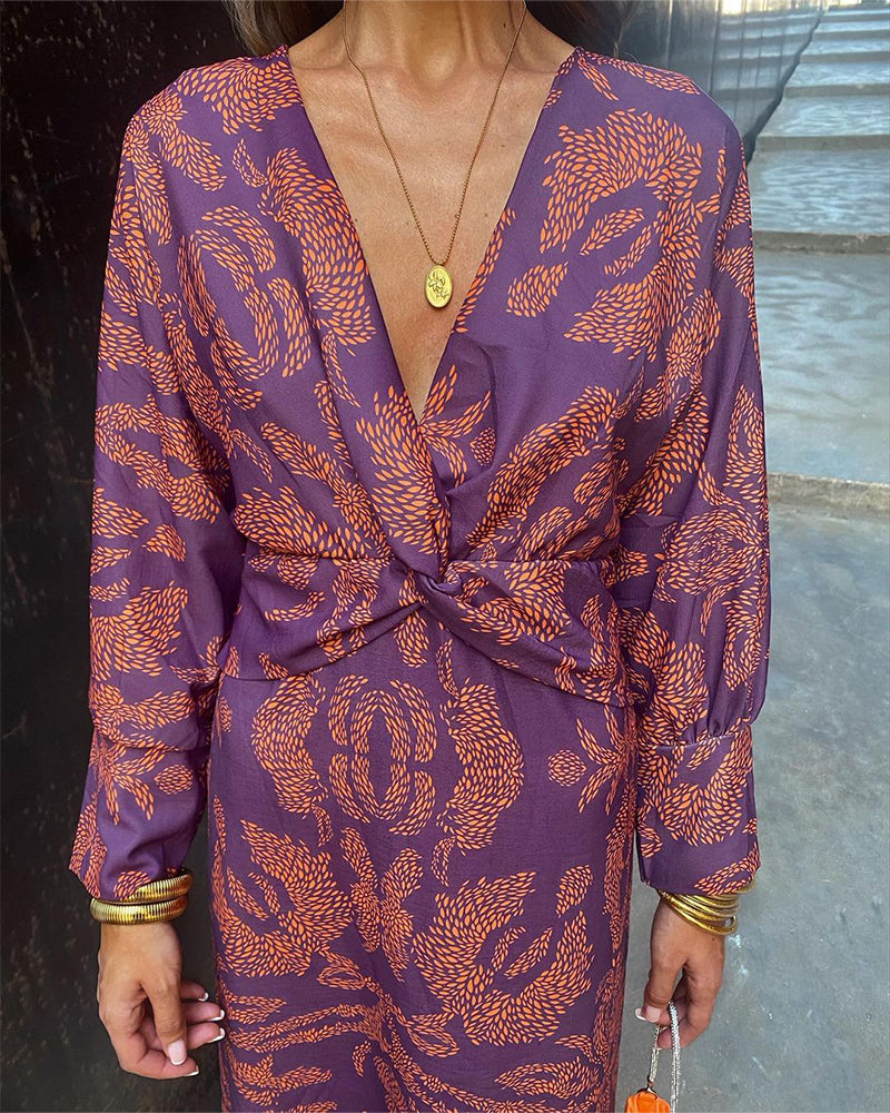 Knot Detail Satin Maxi Dress for Women