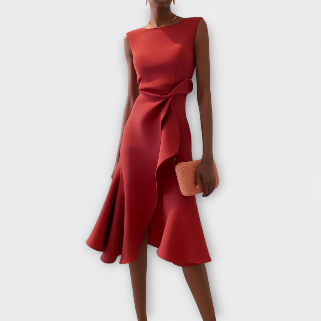 Sleeveless Flowy Midi Dress for Women