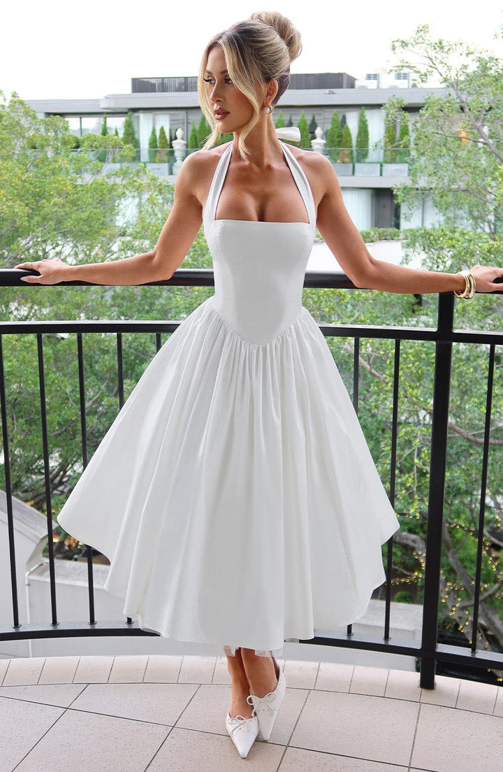 Strappy Flared Midi Dress for Women