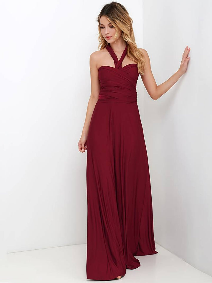 One Shoulder Asymmetric Maxi Dress for Women