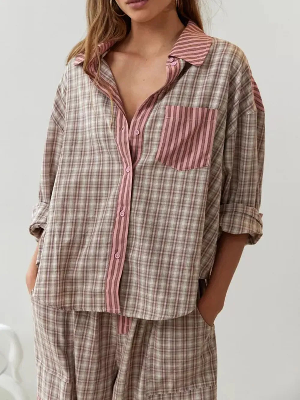 Soft Stretch Two-Piece Pyjama Set for Women