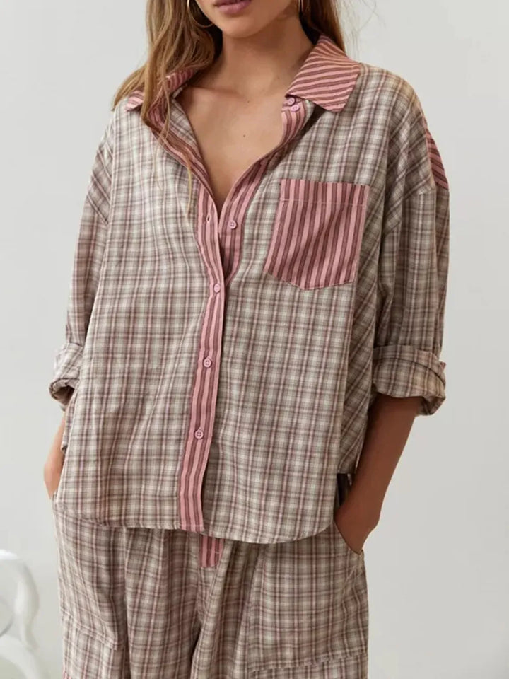 Soft Stretch Two-Piece Pyjama Set for Women