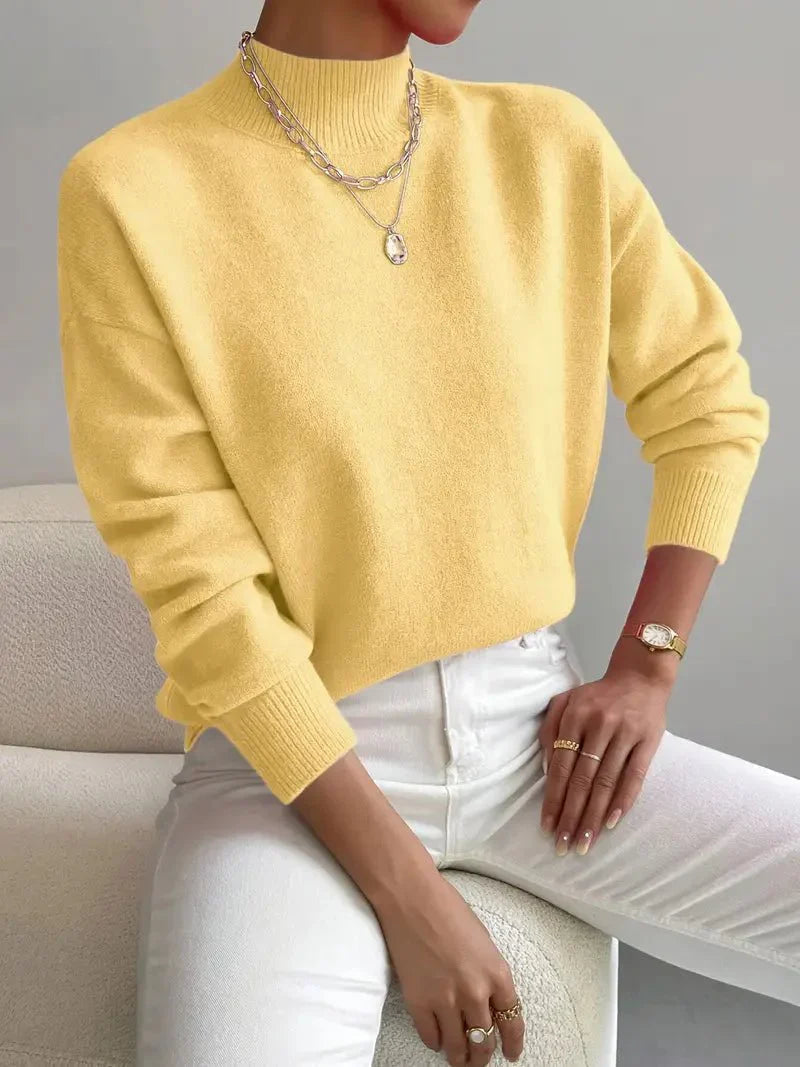 Soft Knit Crew Neck Sweater for Women