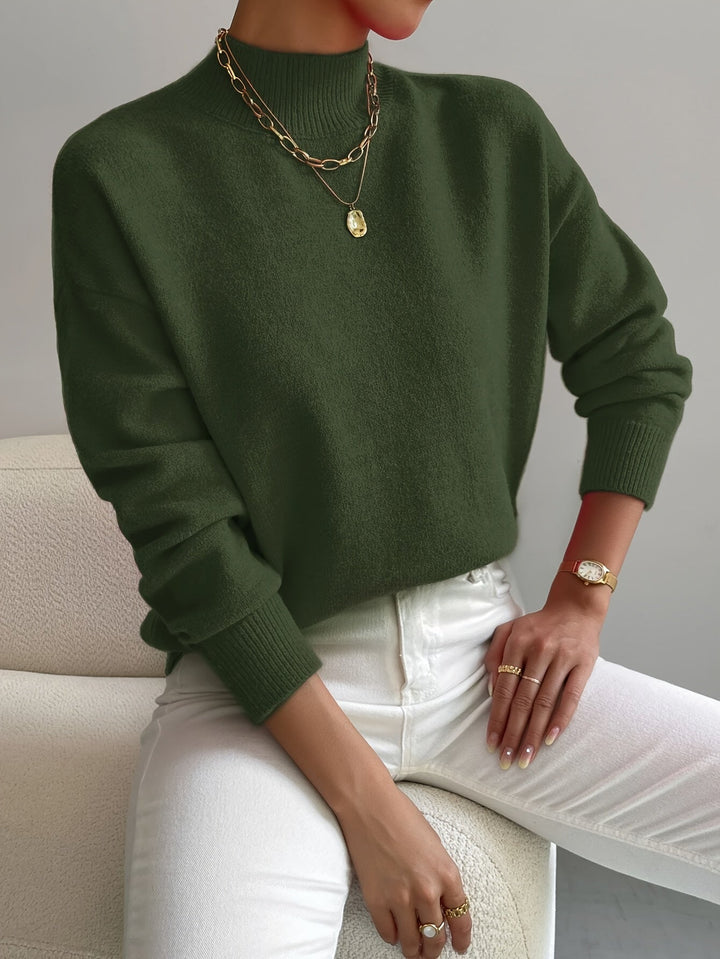 Soft Knit Crew Neck Sweater for Women
