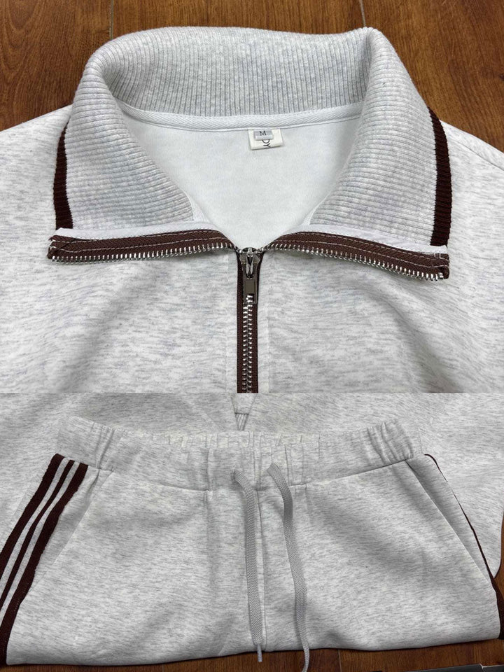Half Zip Jogger Co-Ord Set for Women