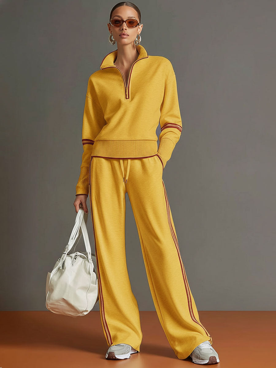 Half Zip Jogger Co-Ord Set for Women