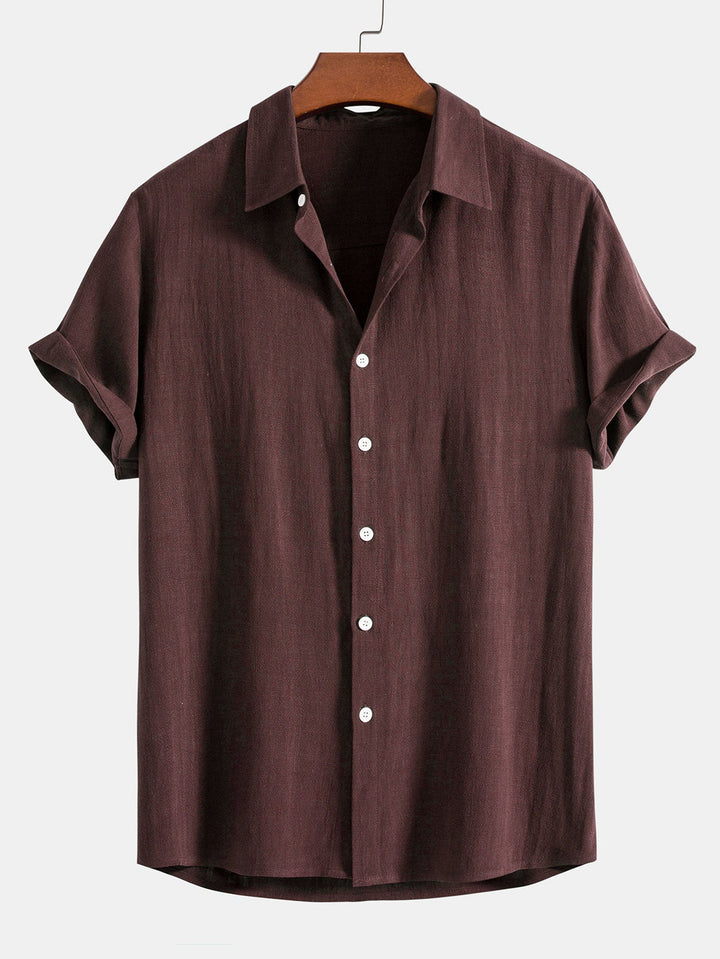 Short Sleeve Shirt and Pants Set for Men