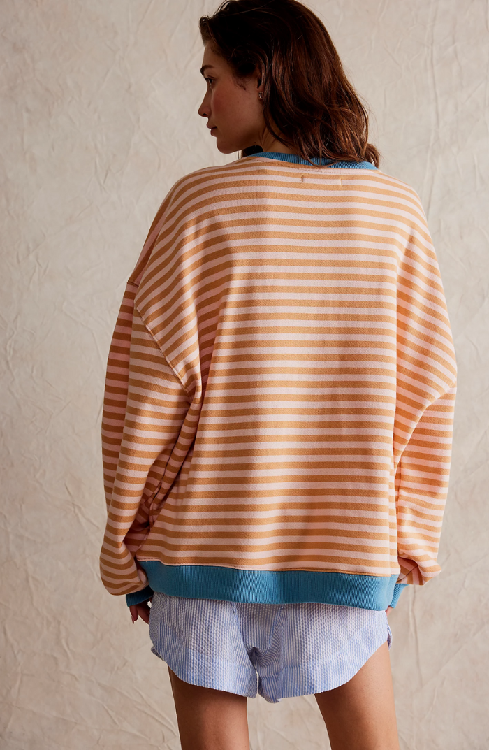 Striped Oversized Sweater for Women
