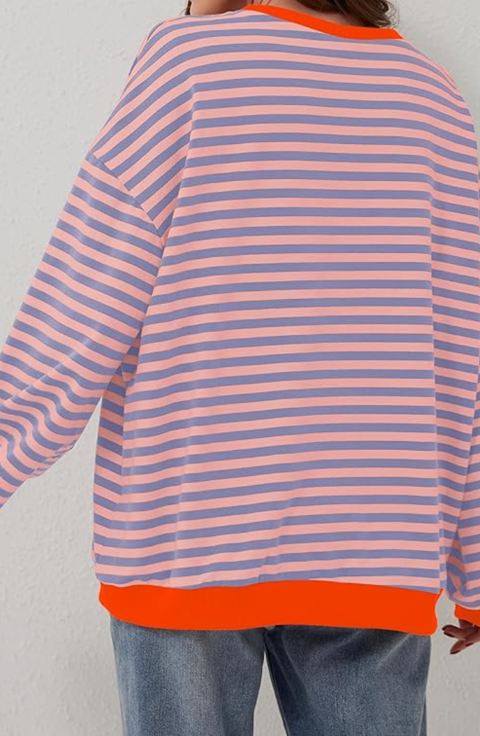 Striped Oversized Sweater for Women