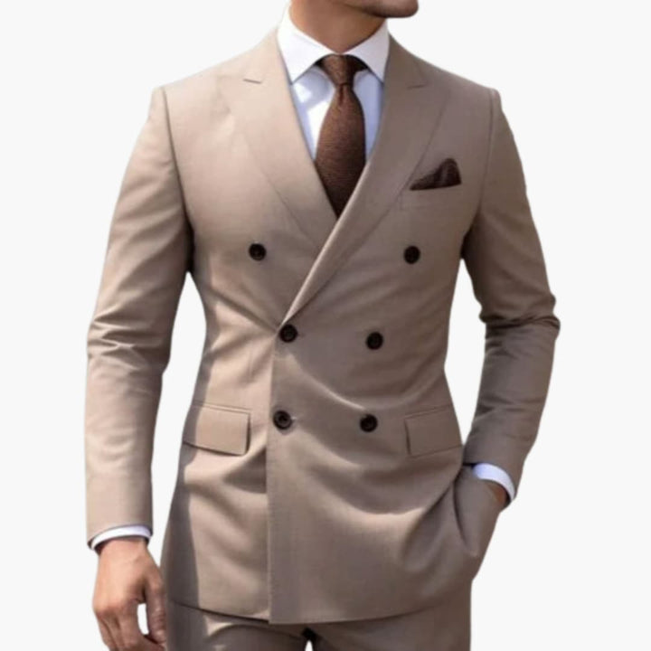 Double-Breasted Two-Piece Suit for Men