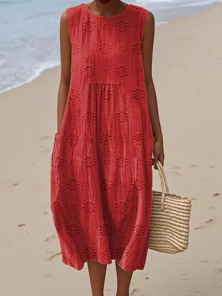 Sleeveless Relaxed Midi Dress for Women