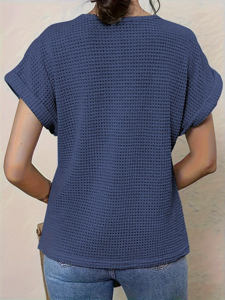 Lace Trim Knit Top for Women