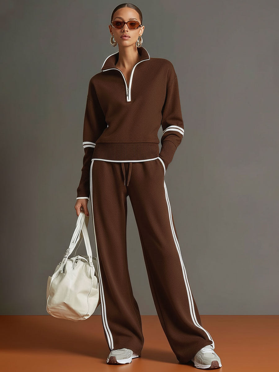 Half Zip Jogger Co-Ord Set for Women