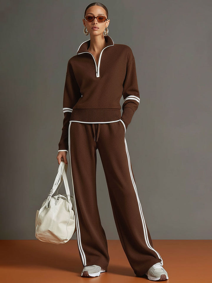 Half Zip Jogger Co-Ord Set for Women