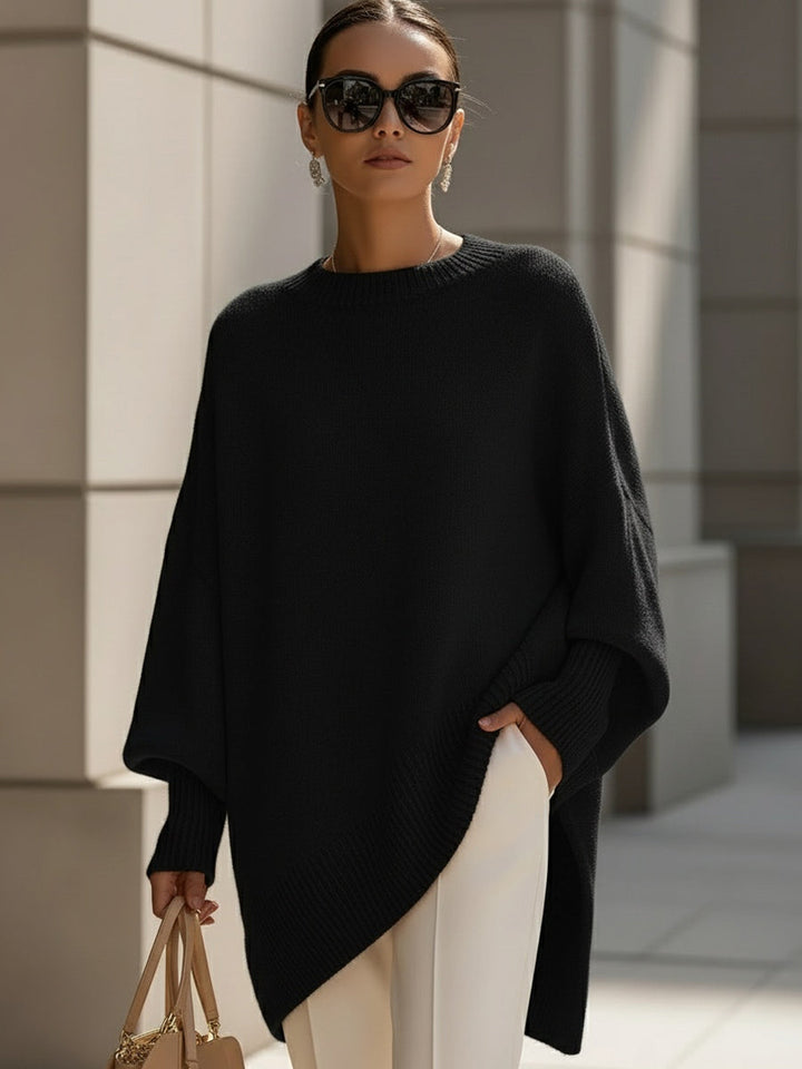 Oversized Knit Pullover Sweater for Women