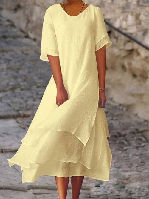 Elegant Linen Dress | Soft and Breathable