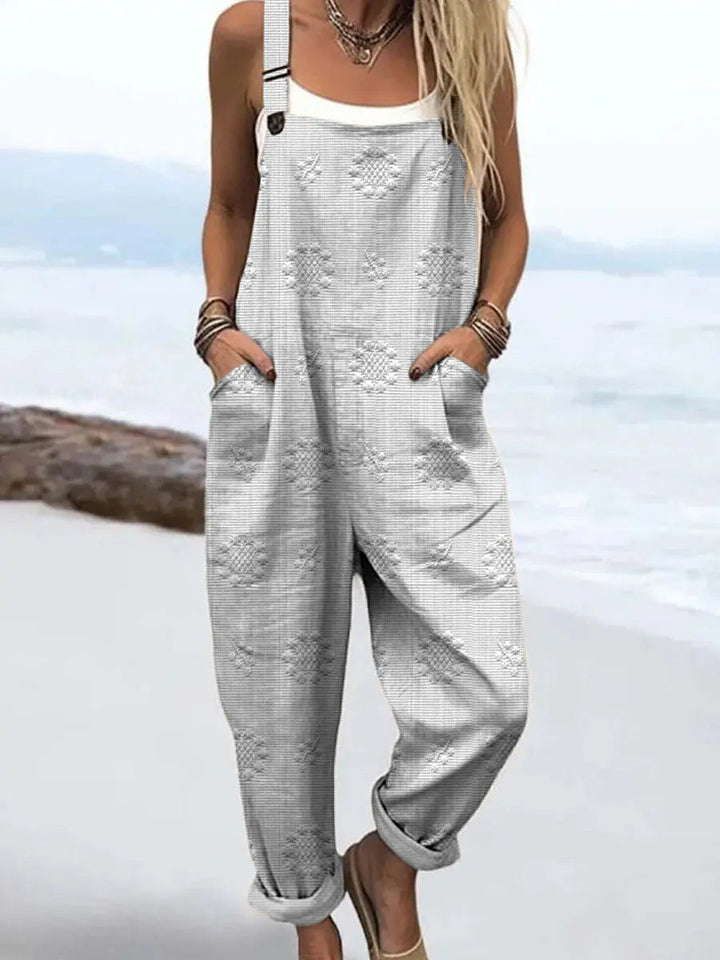 Wide Leg Jumpsuit with Pockets for Women