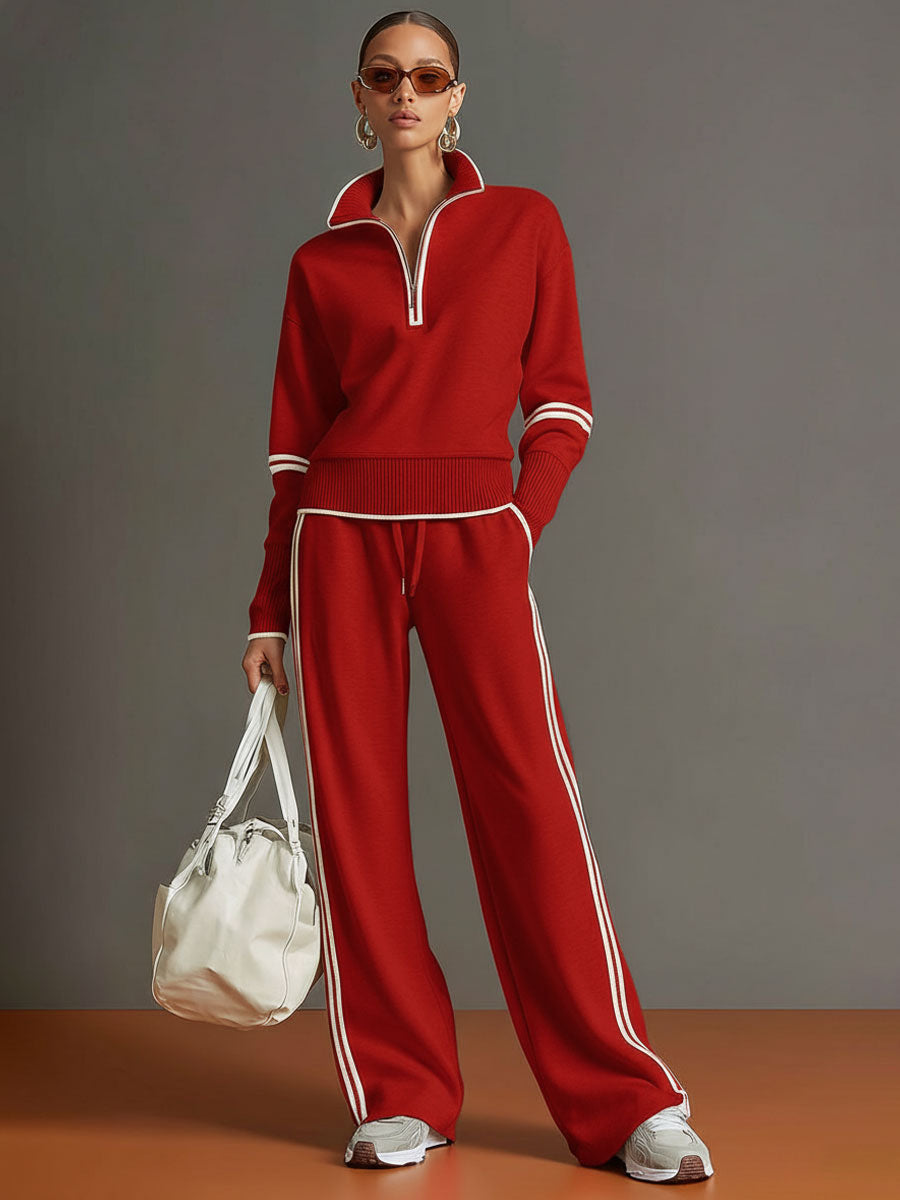 Half Zip Jogger Co-Ord Set for Women