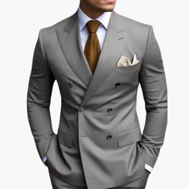 Double-Breasted Two-Piece Suit for Men