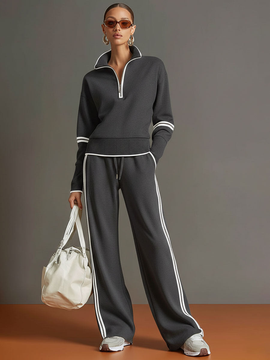 Half Zip Jogger Co-Ord Set for Women