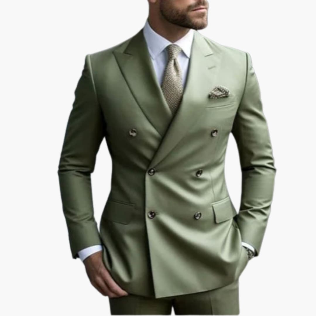 Double-Breasted Two-Piece Suit for Men