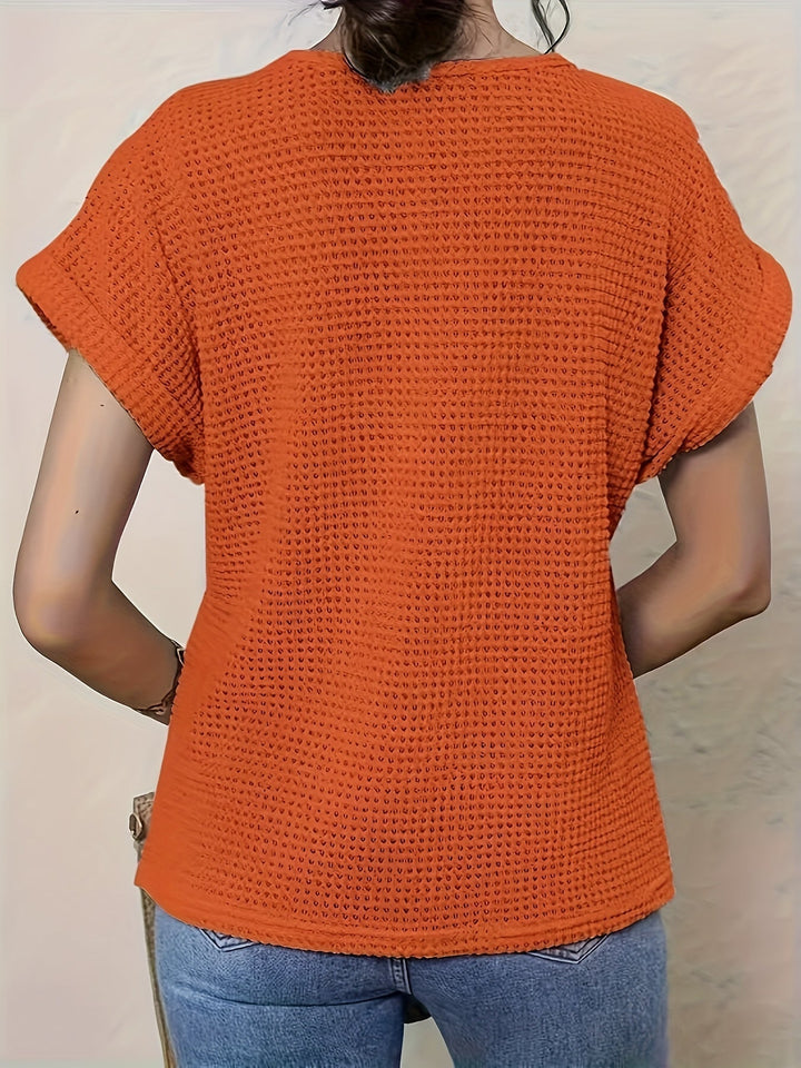 Lace Trim Knit Top for Women