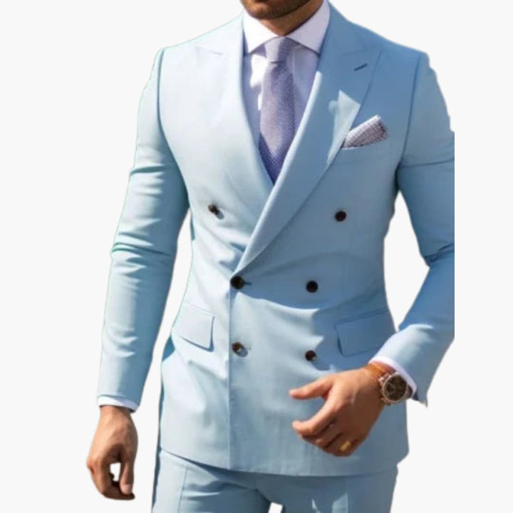 Double-Breasted Two-Piece Suit for Men