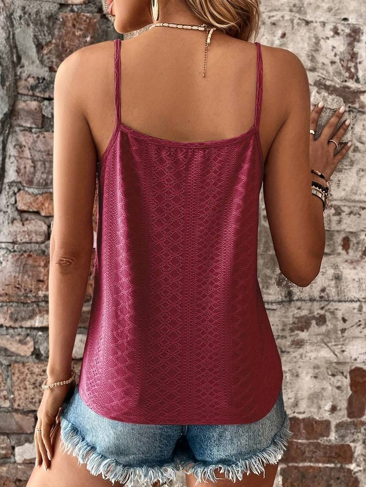 Lace V-Neck Cami Top for Women